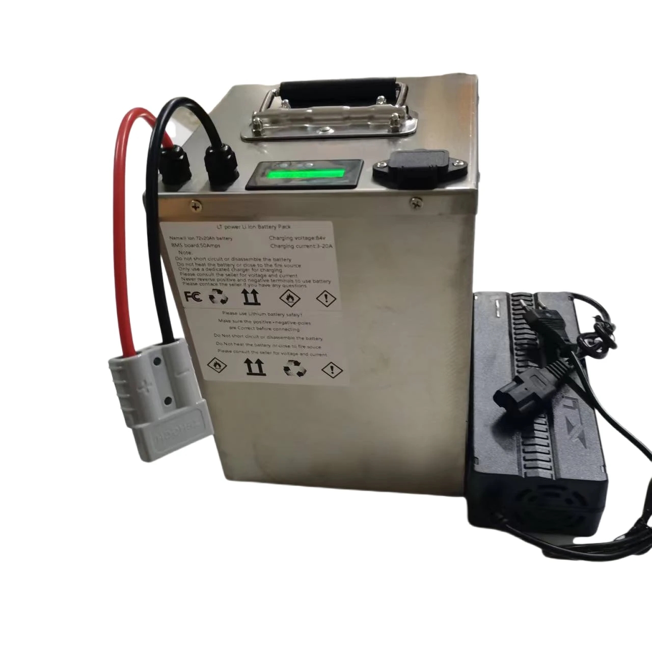 بطارية ليثيوم 60 فولت 25 أمبير - مراجعة 72V 40Ah Lifepo4 Battery Pack وسعره
