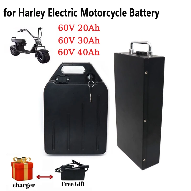 بطارية هارلي 60 فولت 20 أمبير  - مراجعة 60V 50Ah Electric Scooter Battery وسعره