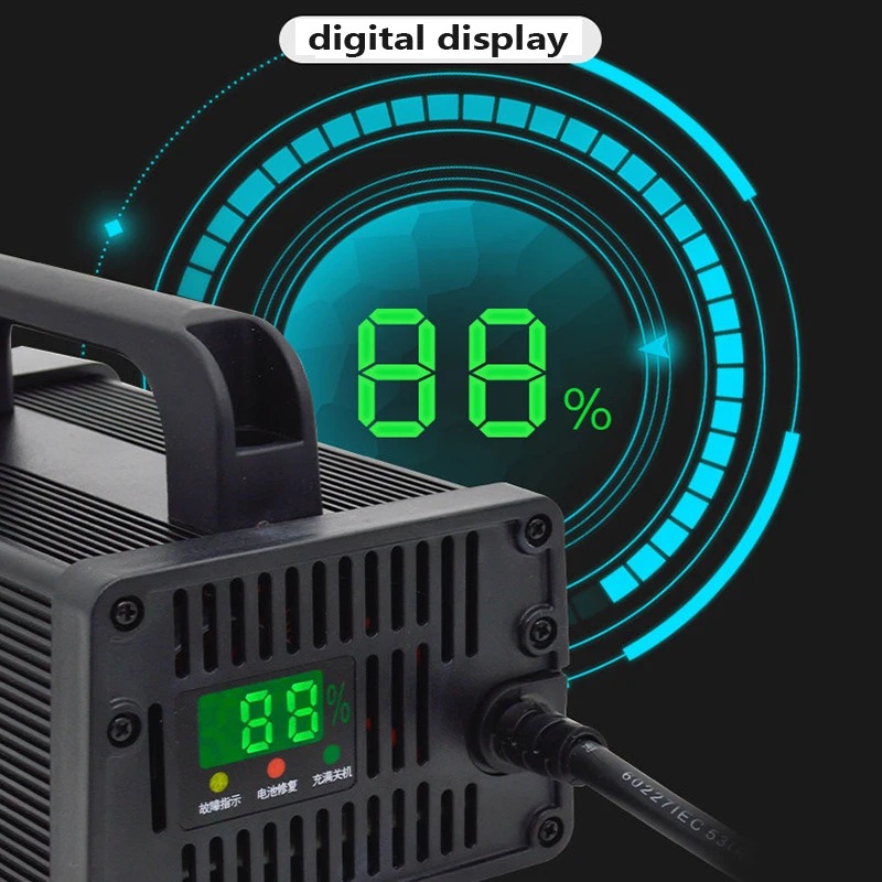 48 فولت 60 فولت 72 فولت 30A ال - مراجعة 84V 20A Smart Charger وسعره